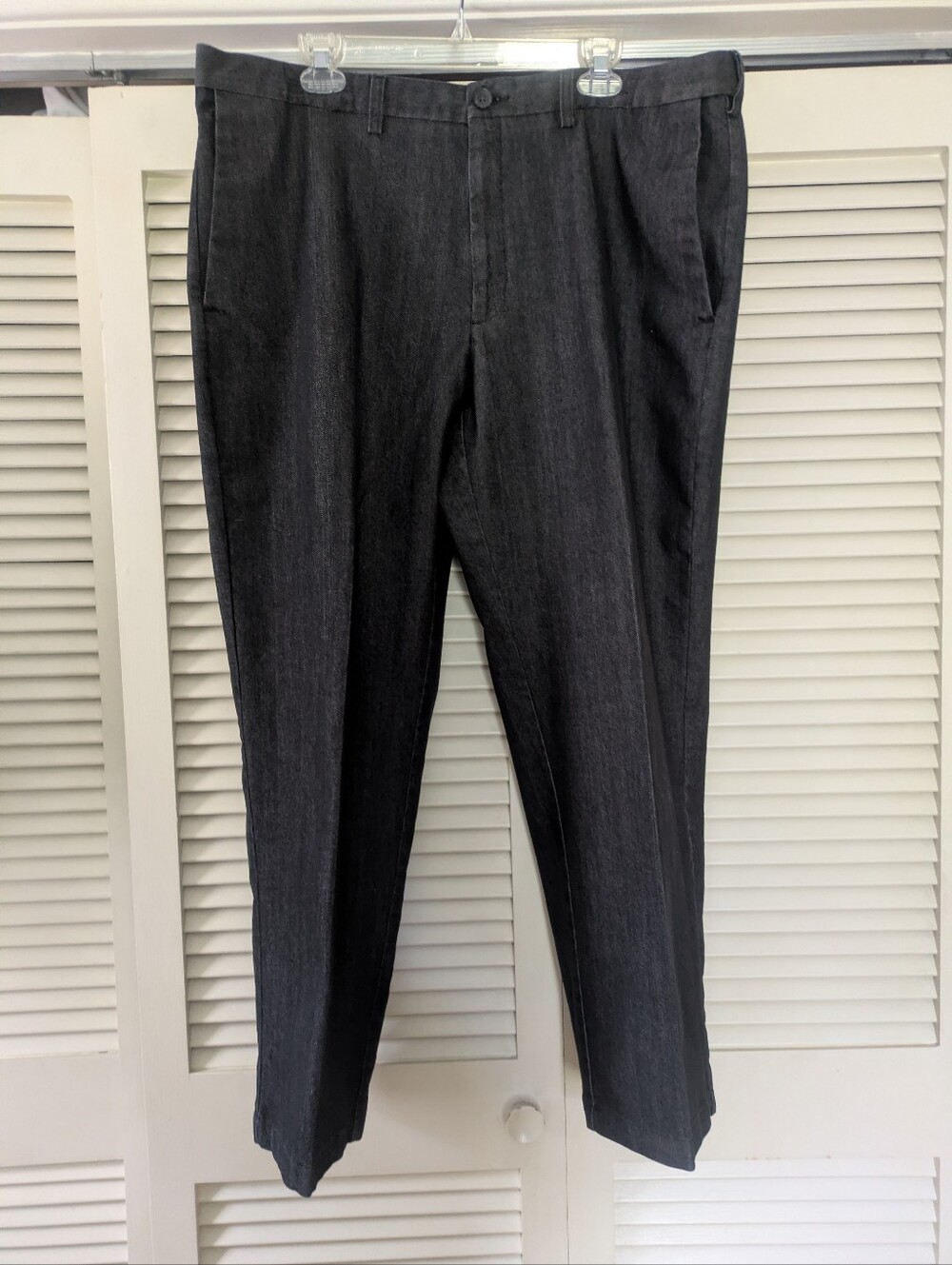 Men's Charcoal Dark Grey Dressy Casual Jeans Denim Trouser 42x30 NWOT